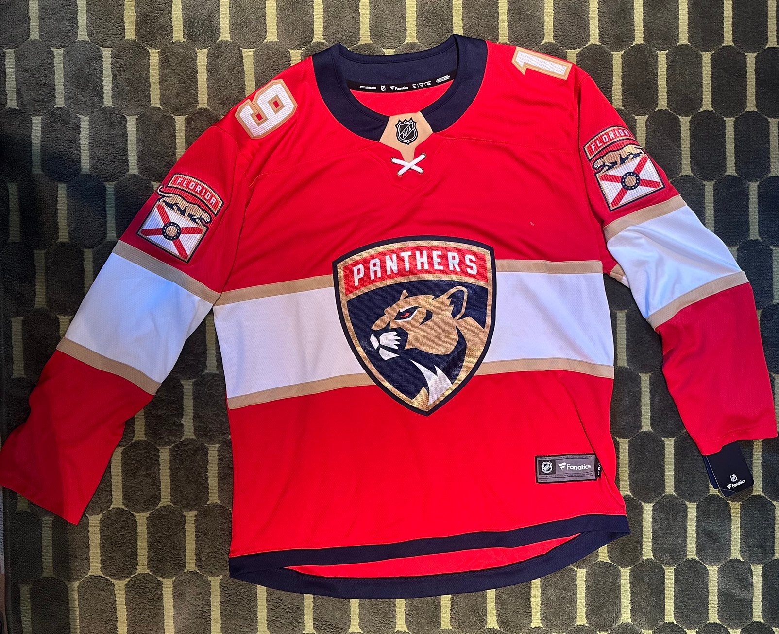 Nieuw Florida Panthers Tkachuk #19 NHL Jersey, Overige typen, Ophalen of Verzenden, Rood, Maat 56/58 (XL)