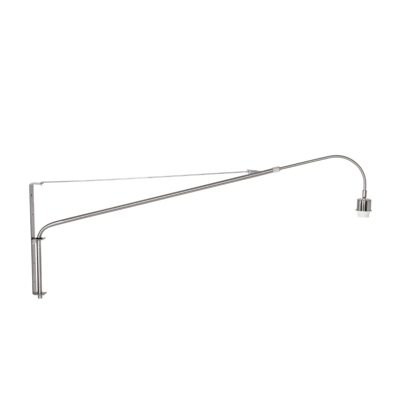 Steinhauer Zwenkbare Wandlamp met Arm - RVS, Ophalen, E27 (groot), Metaal, Steinhauer