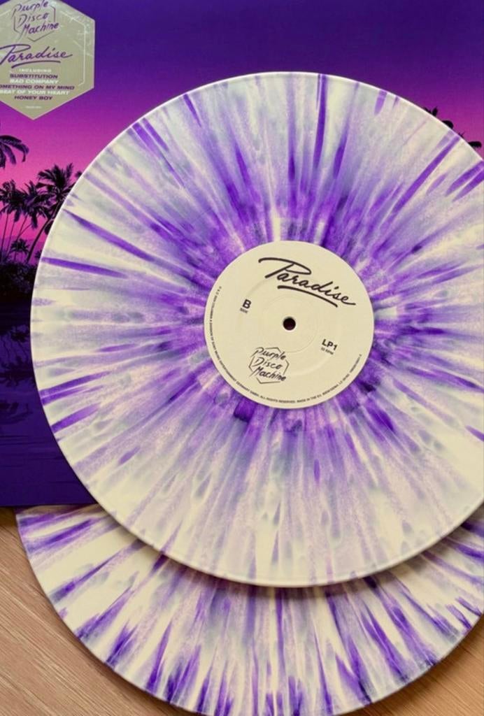Purple Disco Machine Paradise Limited Purple/White Splattere, Ophalen of Verzenden, Zo goed als nieuw, 12 inch, Colored vinyl