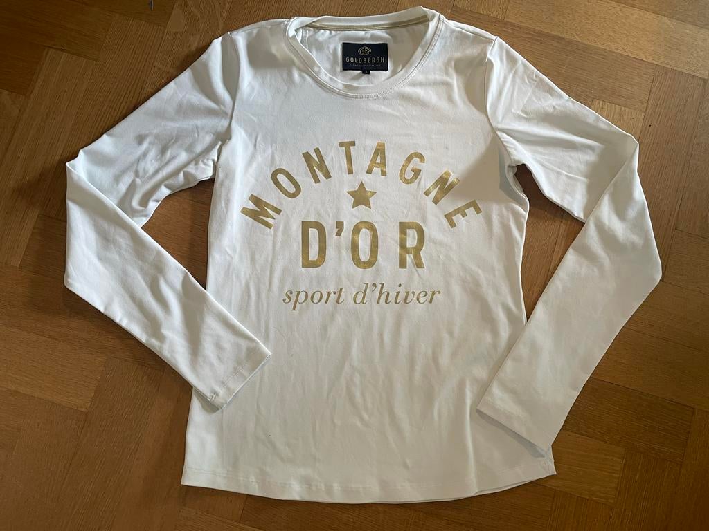 Witte Goldbergh skipully - Maat S, Verzenden, Gedragen, Maat 36 (S), Trui
