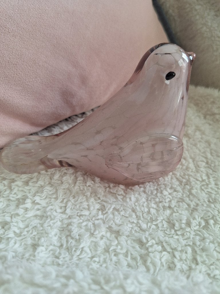 Glazen vogel beeldje, Verzamelen, Beelden en Beeldjes, Ophalen, Zo goed als nieuw, Dier