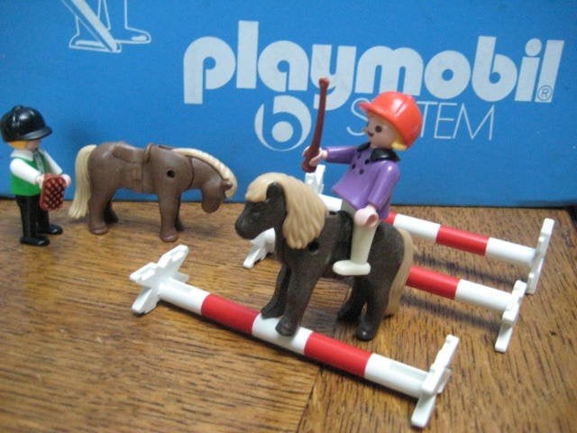 playmobil manege 3714 Kinderen met Pony's • Vintage 100%, Ophalen of Verzenden, Zo goed als nieuw, Complete set