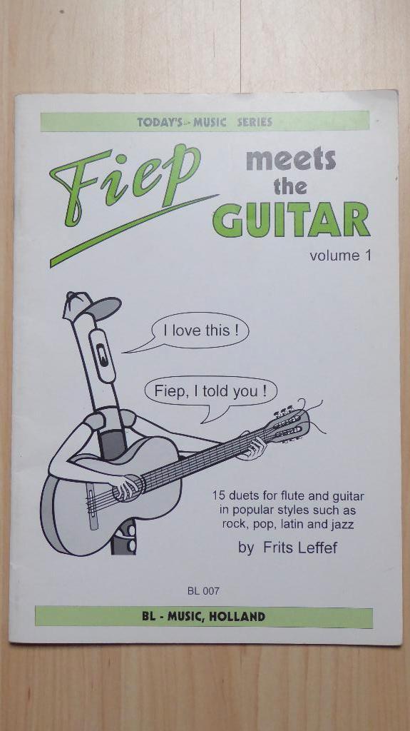 Fiep meets the Guitar volume 1 by Frits Leffef, Muziek en Instrumenten, Bladmuziek, Zo goed als nieuw, Les of Cursus, Gitaar, Ophalen of Verzenden