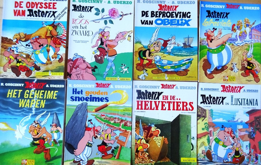 ASTERIX (& OBELIX)  8x nieuwstaat, Meerdere stripboeken, Ophalen of Verzenden, Zo goed als nieuw, R.GOSCINNY  /  A.UDERZO