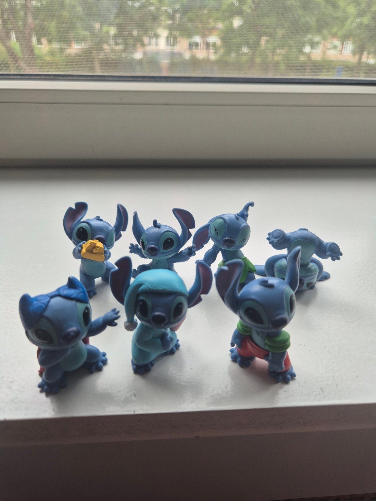 7x Stitch speelfiguren - Zo goed als nieuw!, Ophalen of Verzenden, Zo goed als nieuw