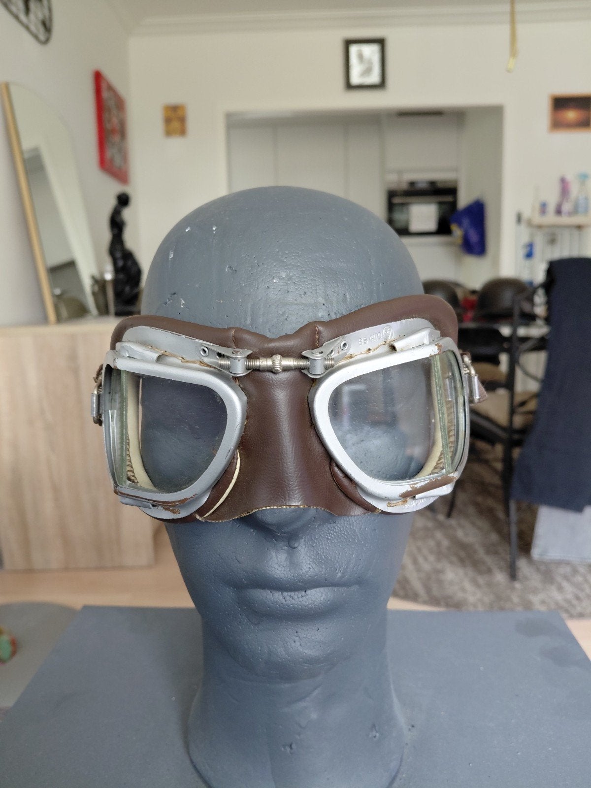 Engelse Piloten/Motorbril incl verzenden., Ophalen, Landmacht, Engeland, Overige typen