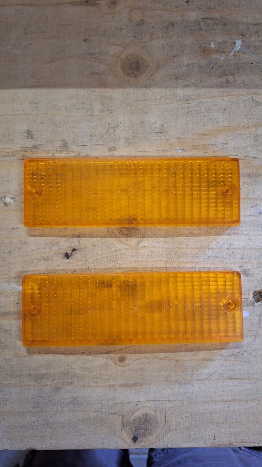 Originele BMW E30 type 1 knipperlicht glazen - Set van 2, Auto-onderdelen, Ophalen of Verzenden