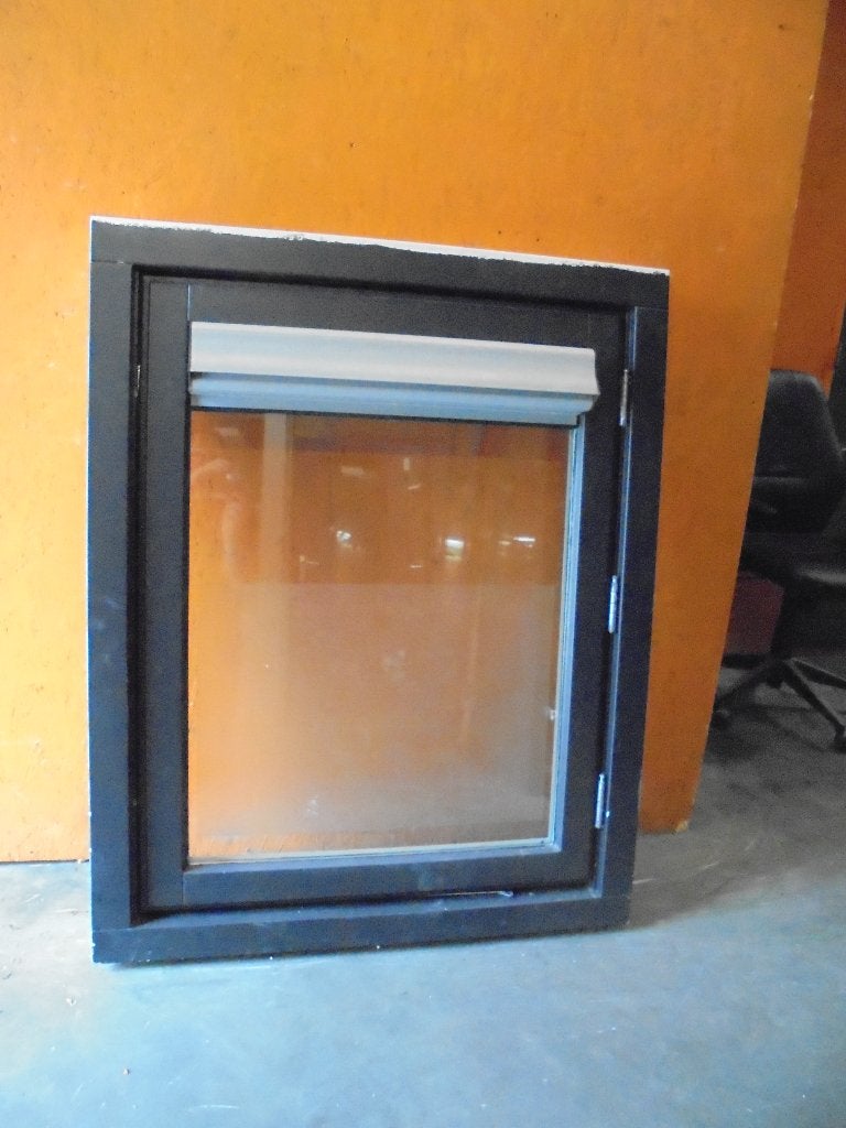 Hardhouten kozijn met draairaam hr++ glas (nr. KZ024), Raamkozijn, Zo goed als nieuw, Inclusief glas, 75 tot 150 cm