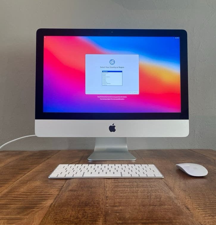 Apple iMac 21.5 inch met Magic Keyboard en Magic Mouse, Ophalen, 2 tot 3 Ghz, 8 GB, IMac