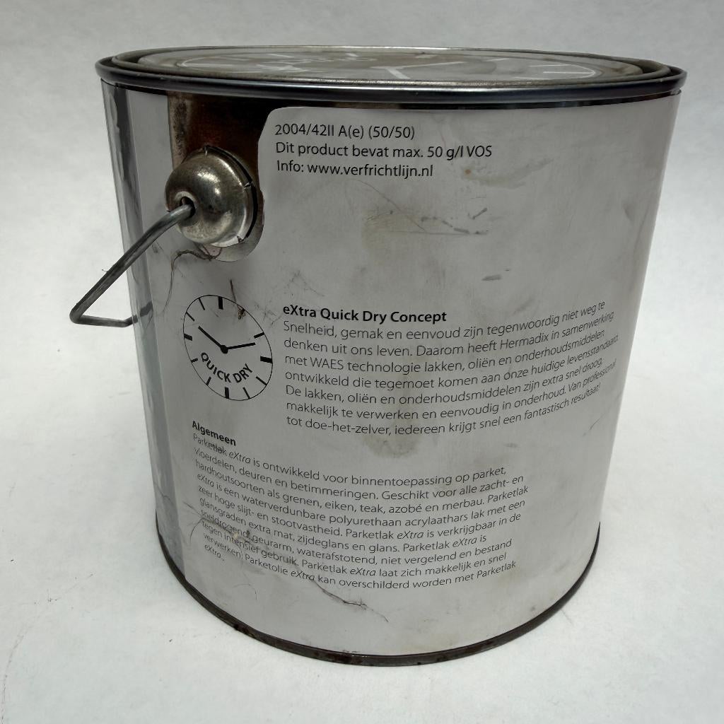 Hermadix Parketlak eXtra Blanke Lak Kleurloos Glans 2.5L, Overige kleuren, Nieuw, Hermadix, Hermadix