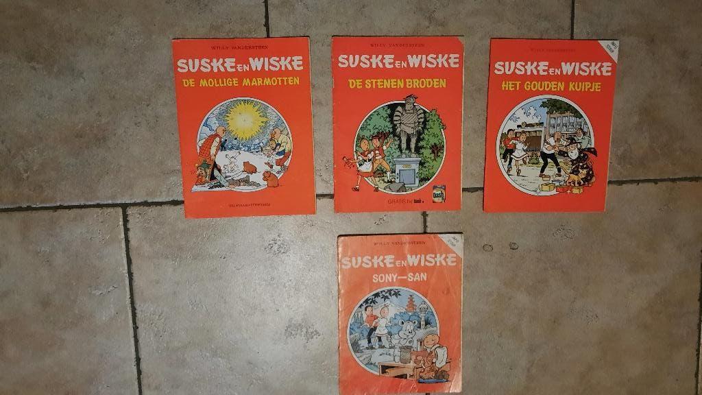 6 x Suske en Wiske o.a 2 info strips, Boeken, Gelezen, Willy Vandersteen, Ophalen of Verzenden, Meerdere stripboeken