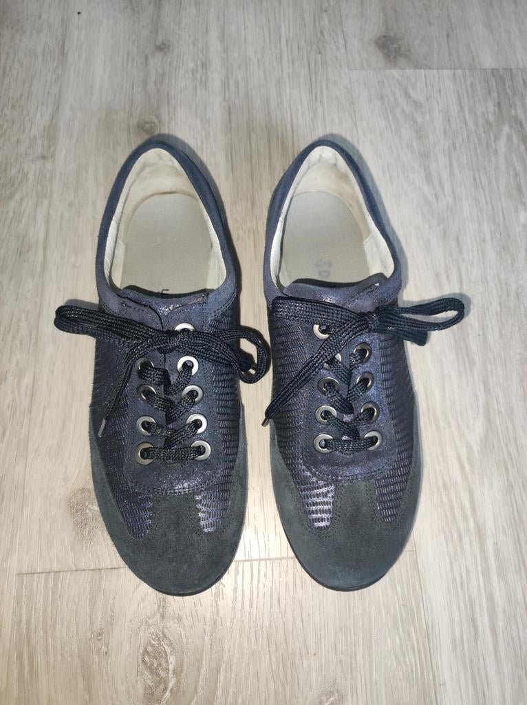 Waldlaufer leren sneakers marineblauw, maat 38H, z.g.a.n., Waldlaufer, Verzenden, Blauw, Sneakers of Gympen