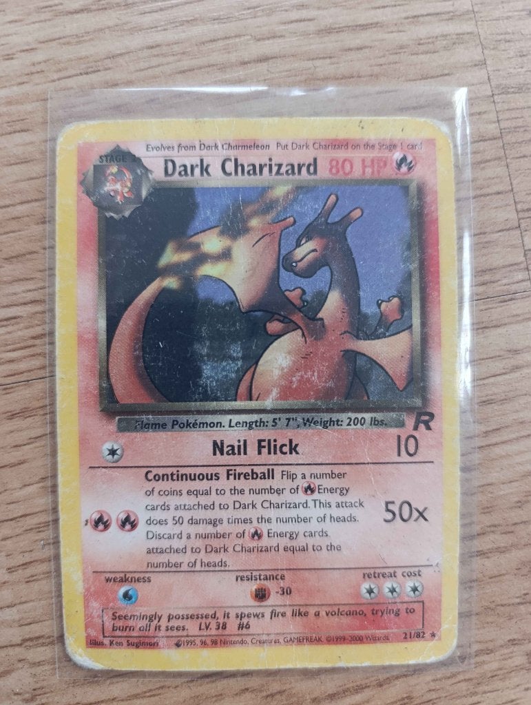 Dark Charizard #21/82, Hobby en Vrije tijd, Verzamelkaartspellen | Pokémon, Ophalen, Gebruikt, Losse kaart