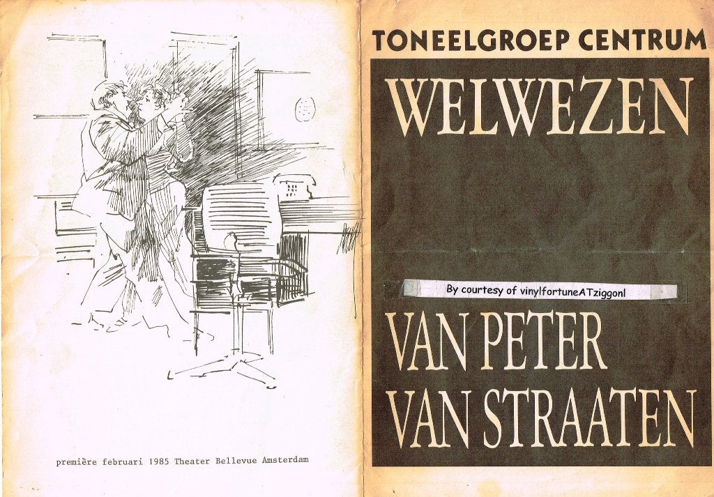 Peter van Straaten: "Welwezen" Toneelgroep Centrum uit 1985, Boeken, Gelezen, Ophalen of Verzenden, Peter van Straaten, Toneel