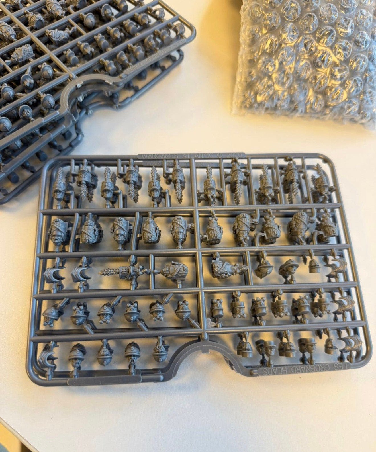 6x Wargames Atlantic Les Grognards Heads Sprue wargaming, P, P, P, Nieuw