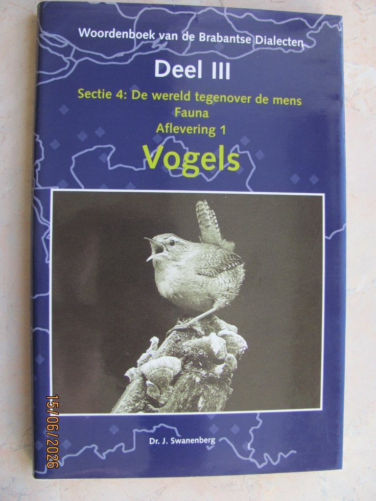 NIEUW boek Swanenberg VOGELS Woordenboek Brabantse Dialecten, Boeken, Noord-Brabant, Nieuw, Ophalen of Verzenden, Jos Swanenberg