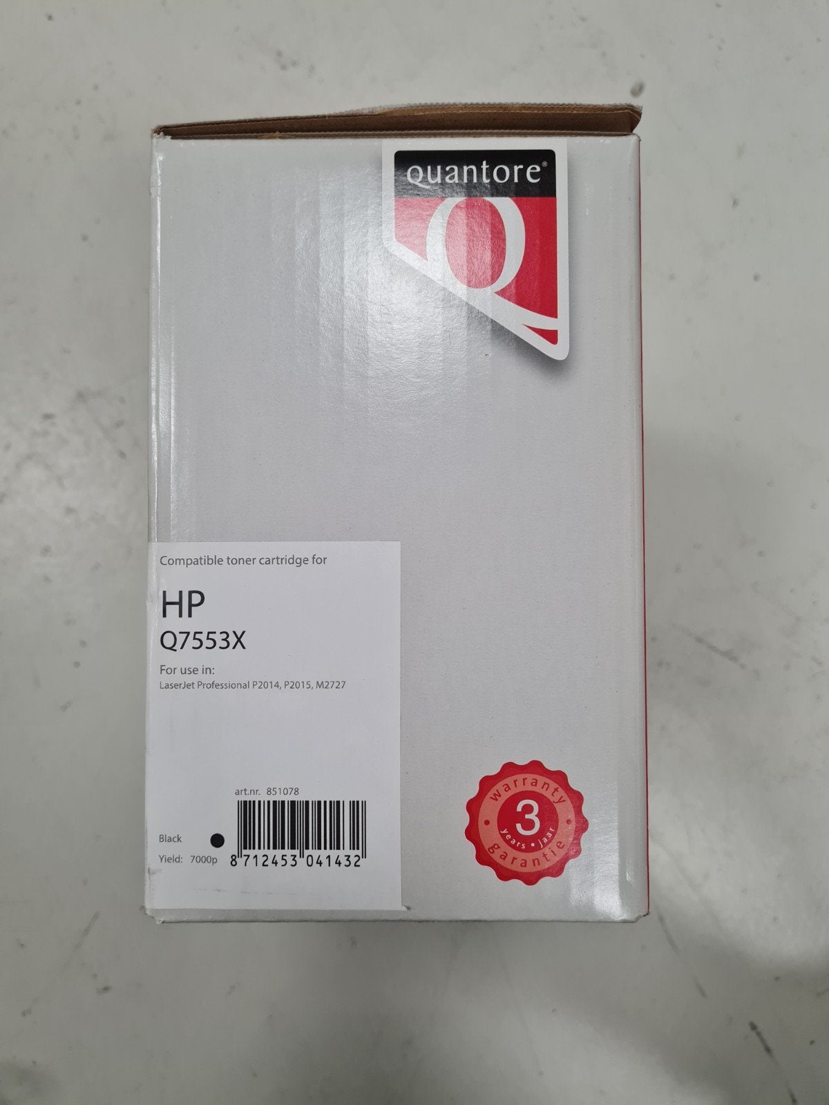 Quantore HPQ7553X 53x Toner Black, Quantore, Nieuw, Info@quantore.com, Ophalen of Verzenden