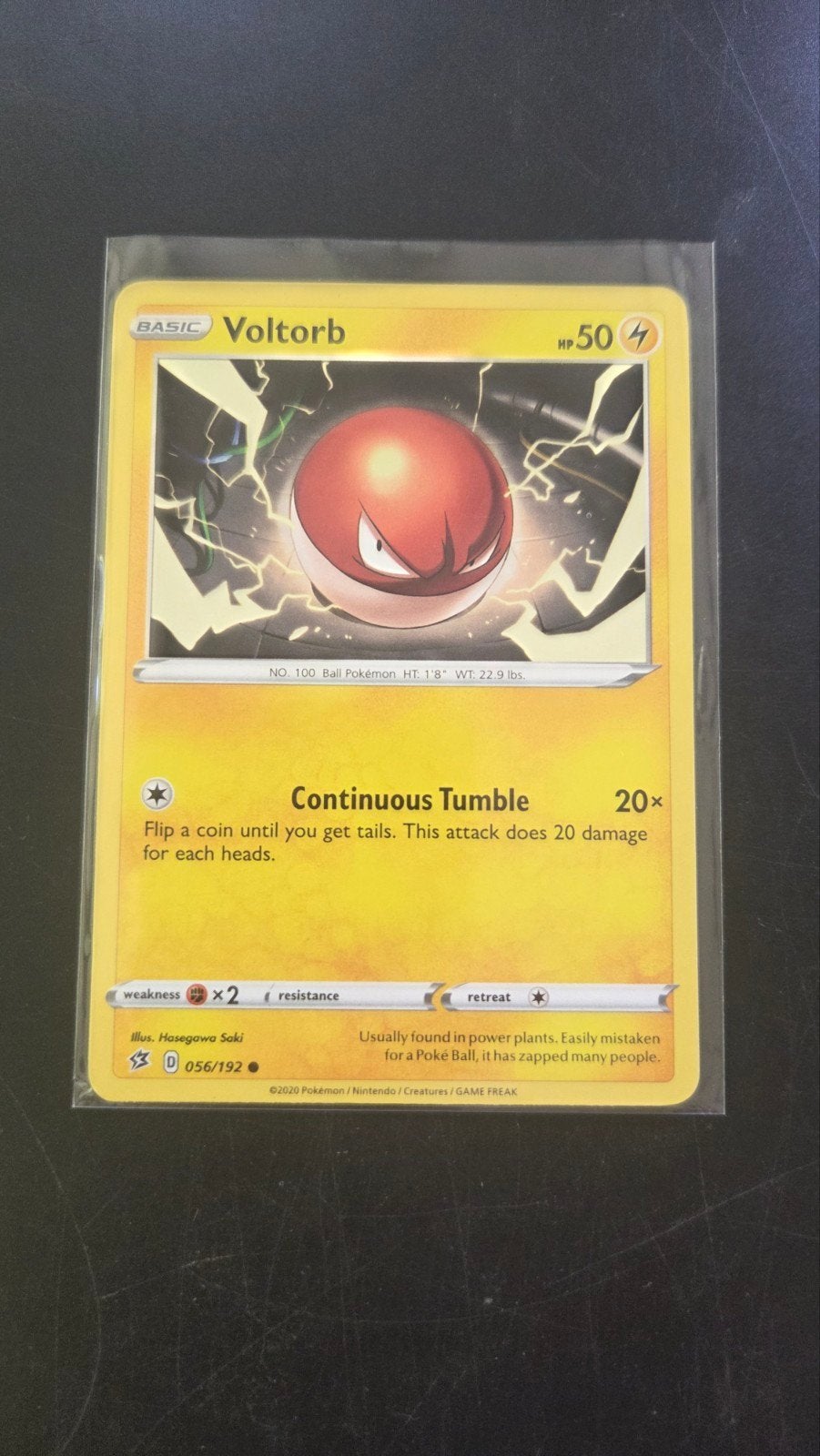 Voltorb 056/192 Rebel Clash Pokémon kaart, Hobby en Vrije tijd, Verzamelkaartspellen | Pokémon, Verzenden, Zo goed als nieuw, Losse kaart