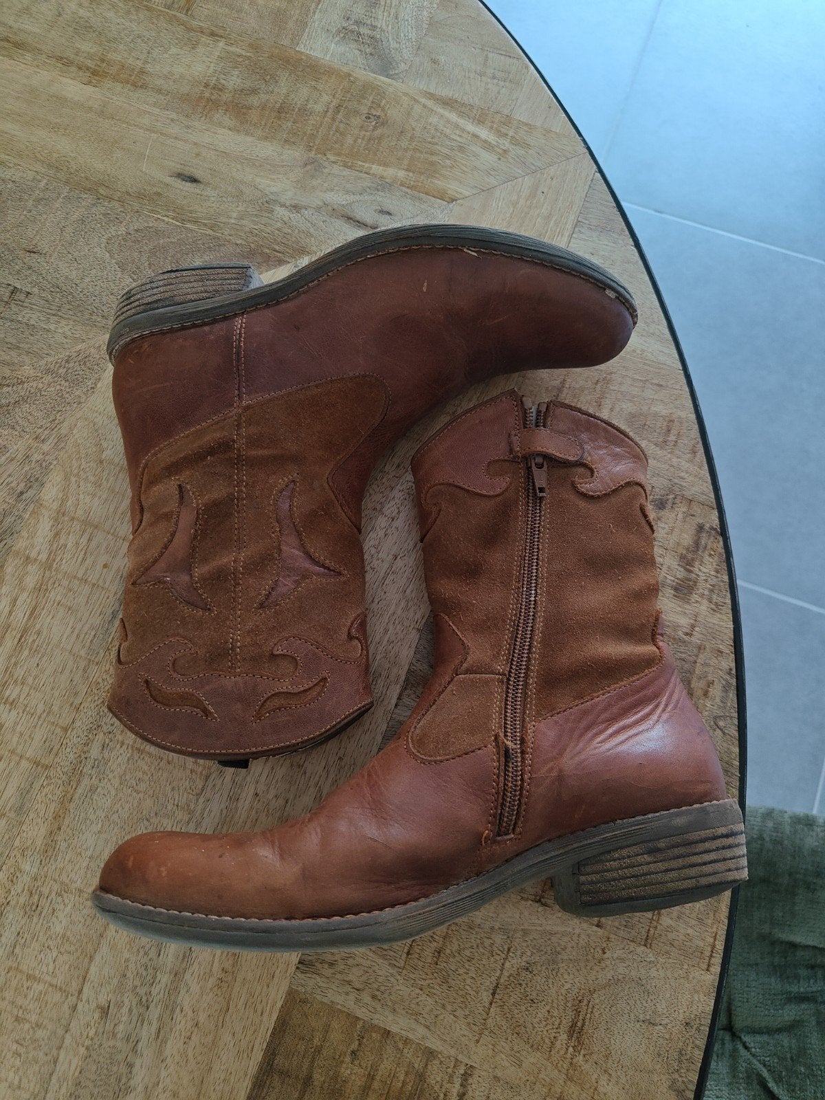 Braqeez cowboylaarzen in meisjes maat 37, Ophalen of Verzenden, Gebruikt, Meisje, Laarzen