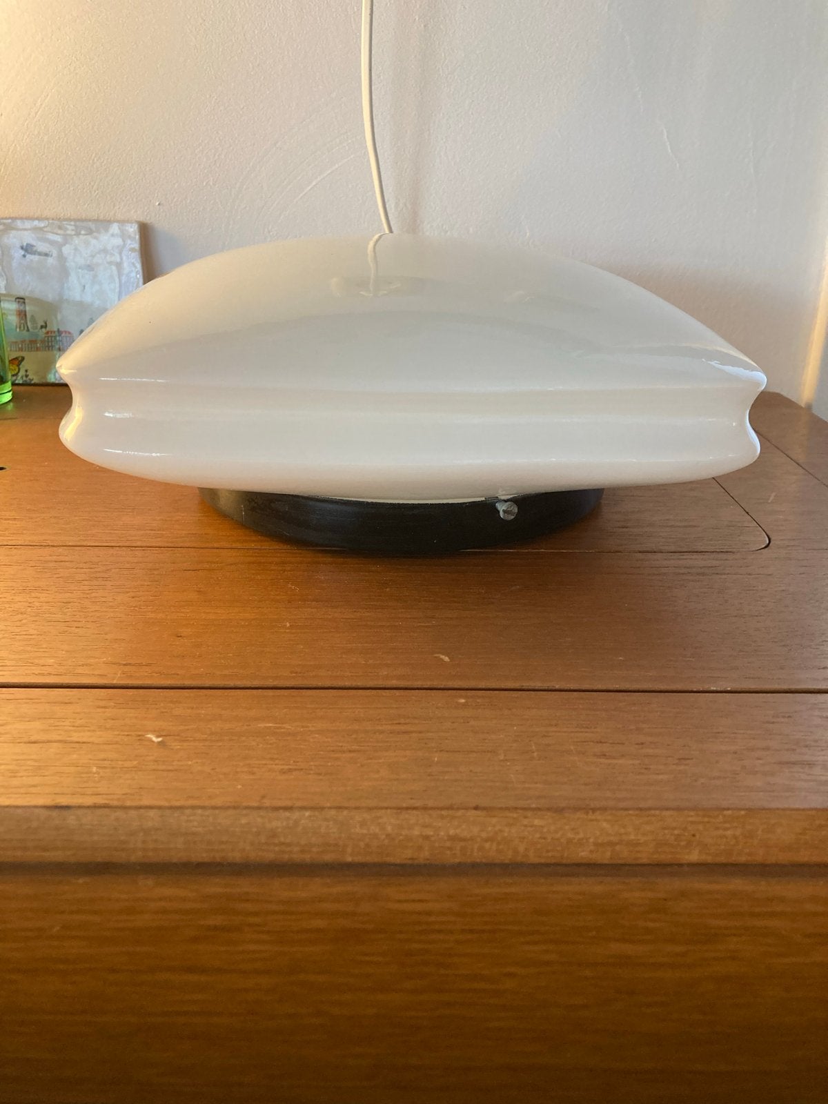 RAAK Amsterdam Plafonnière Vierkant Ufo Model 24 cm Vintage, Ophalen, Wit, Overige merken, Gebruikt