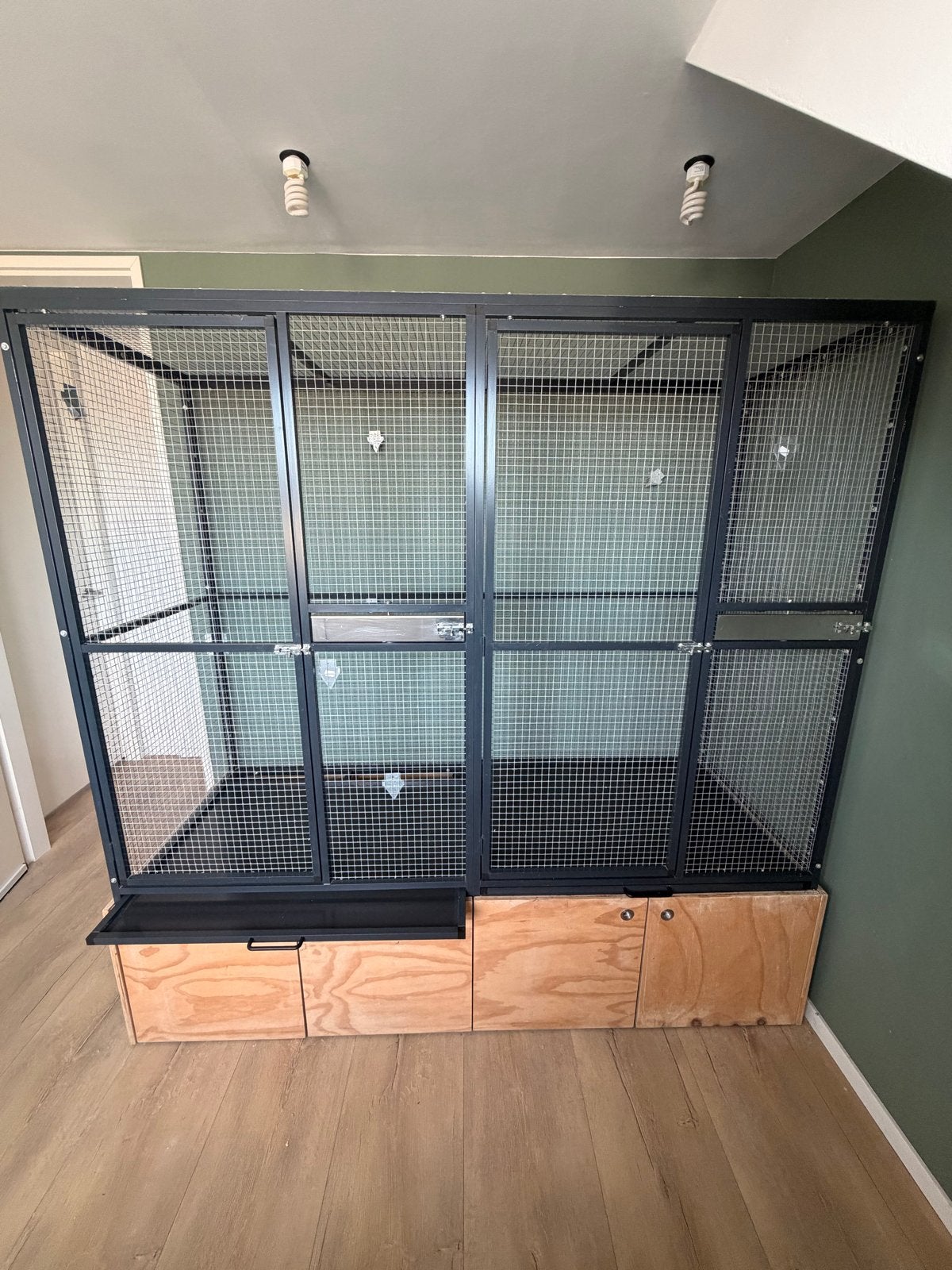 Voliere kamer, kamer voliere, binnen voliere, Ophalen, Aluminium, Volière