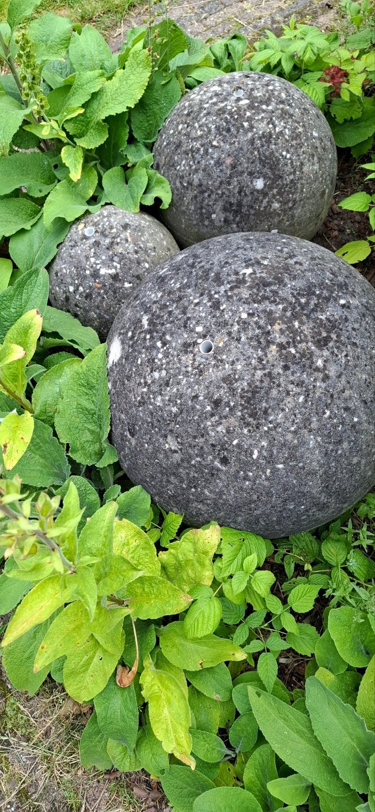 Set van 3 betonnen waterbollen - 50, 40 en 30 cm, Ophalen, Gebruikt, Beton, Abstract beeld