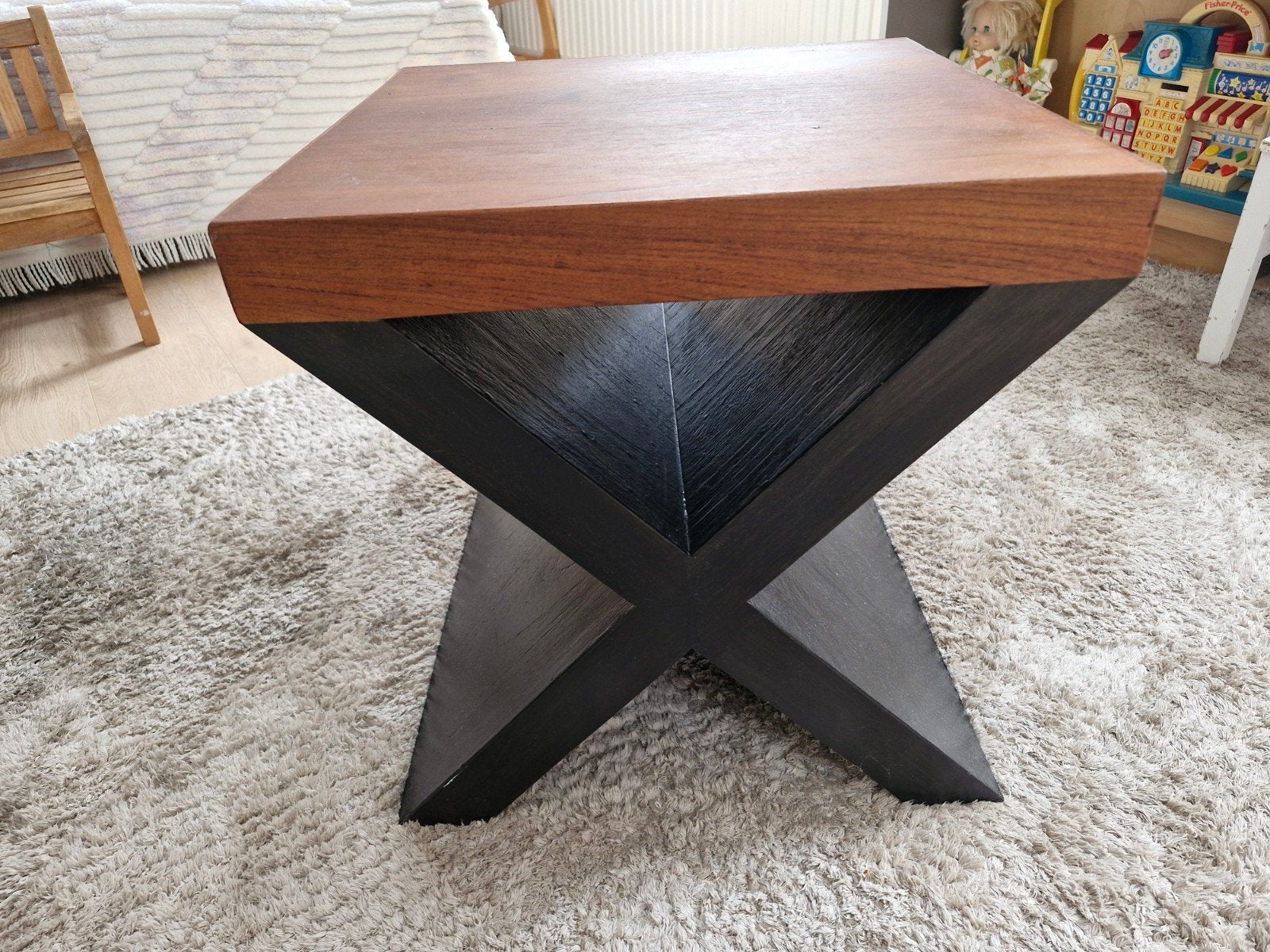 Bijzet tafeltje ( zwaar), Huis en Inrichting, Ophalen of Verzenden, Vierkant, Minder dan 50 cm