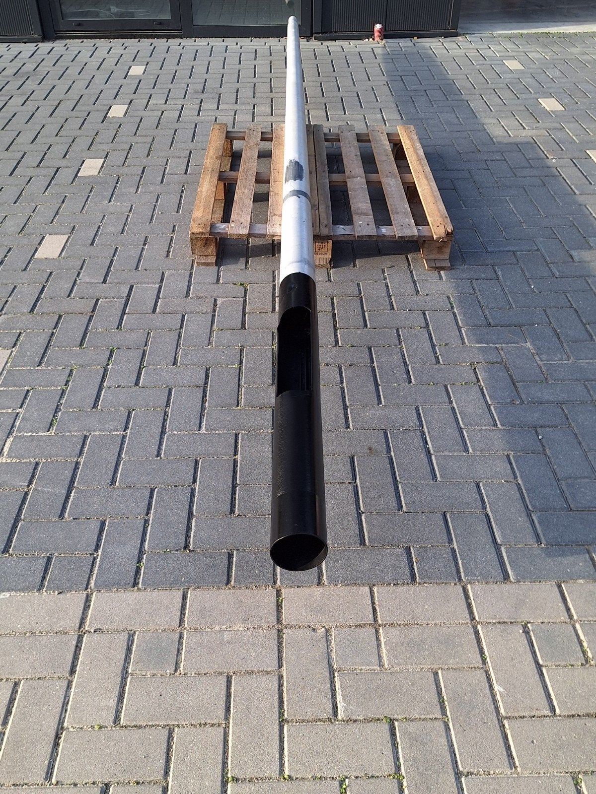 Mooie aluminium lantaarnpaal voor buitenverlichting, Ophalen, Gebruikt, Aluminium, Overige typen