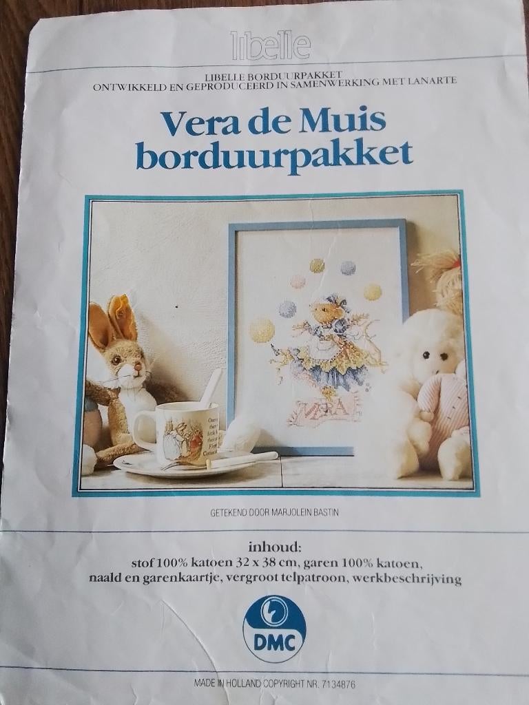 Borduurpatroon vera de muis, Ophalen of Verzenden, Zo goed als nieuw, Handborduren, Patroon