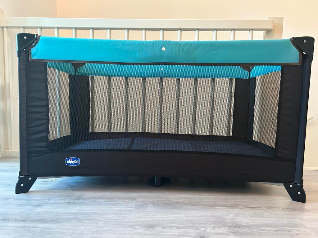 Chicco campingbedje met extra’s, Ophalen, Gebruikt, Minder dan 140 cm, Matras