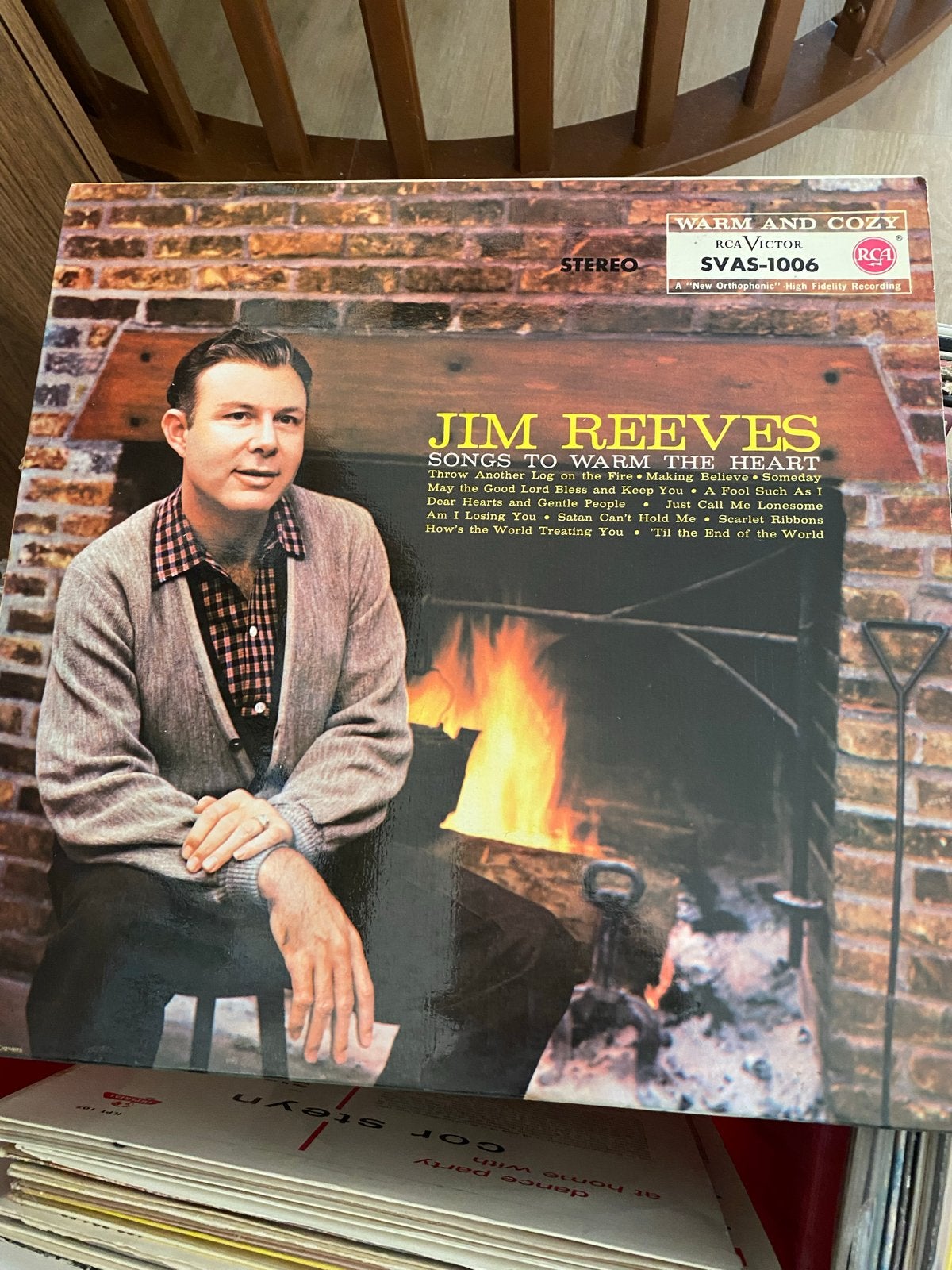 Jim Reeves - Songs to Warm the Heart LP (Stereo), LP, Gebruikt, Ophalen of Verzenden, Pop