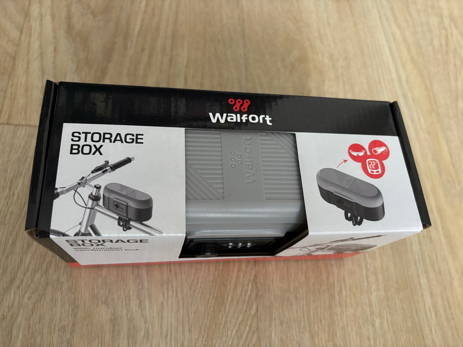 Walfort Opbergbox met cijferslot voor fiets/rollator, Fietsen en Brommers, Ophalen of Verzenden, Nieuw