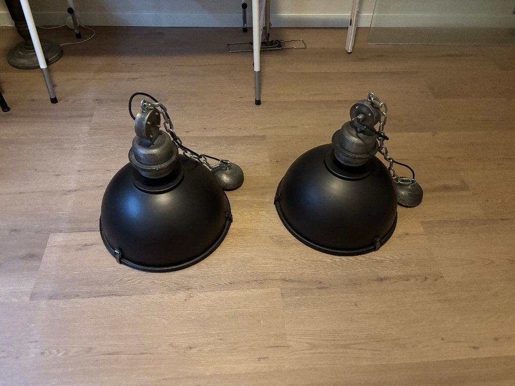 Hanglampen, Huis en Inrichting, Lampen | Hanglampen, Ophalen, Zo goed als nieuw, Metaal