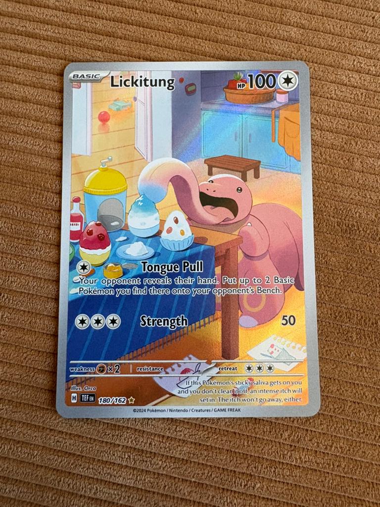 Lickitung Temporal Forces 180/162 Pokemon, Ophalen of Verzenden, Zo goed als nieuw