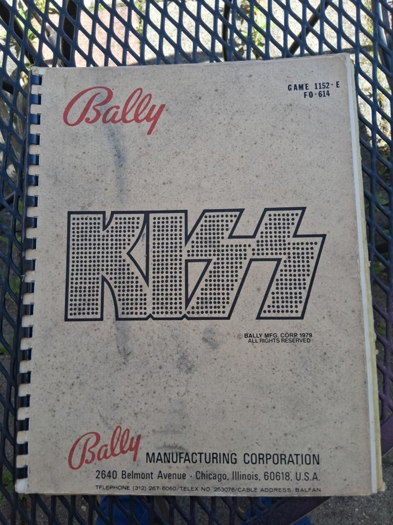 Bally KISS Flipperkast Handleiding - Origineel 1979, Gebruikt, Bally, Ophalen of Verzenden, Overige soorten
