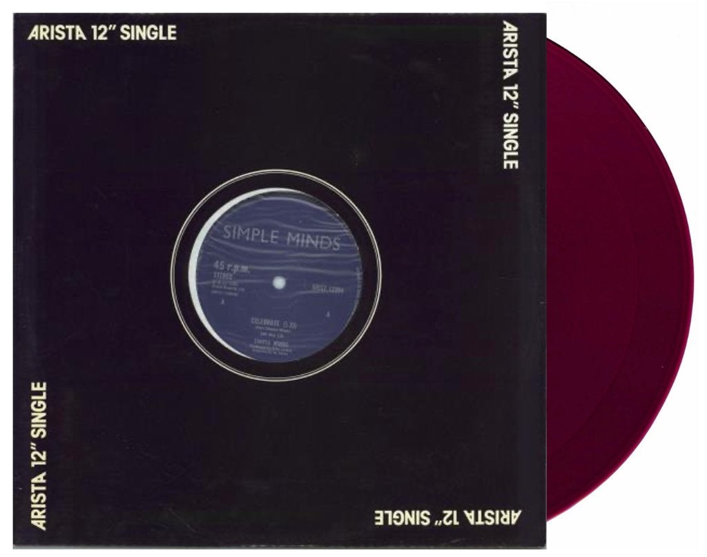 Vinyl Maxisingle Simple Minds Celebrate 2nd Edt PURPLERED 4, Gebruikt, Ophalen of Verzenden, Colored vinyl, Pop