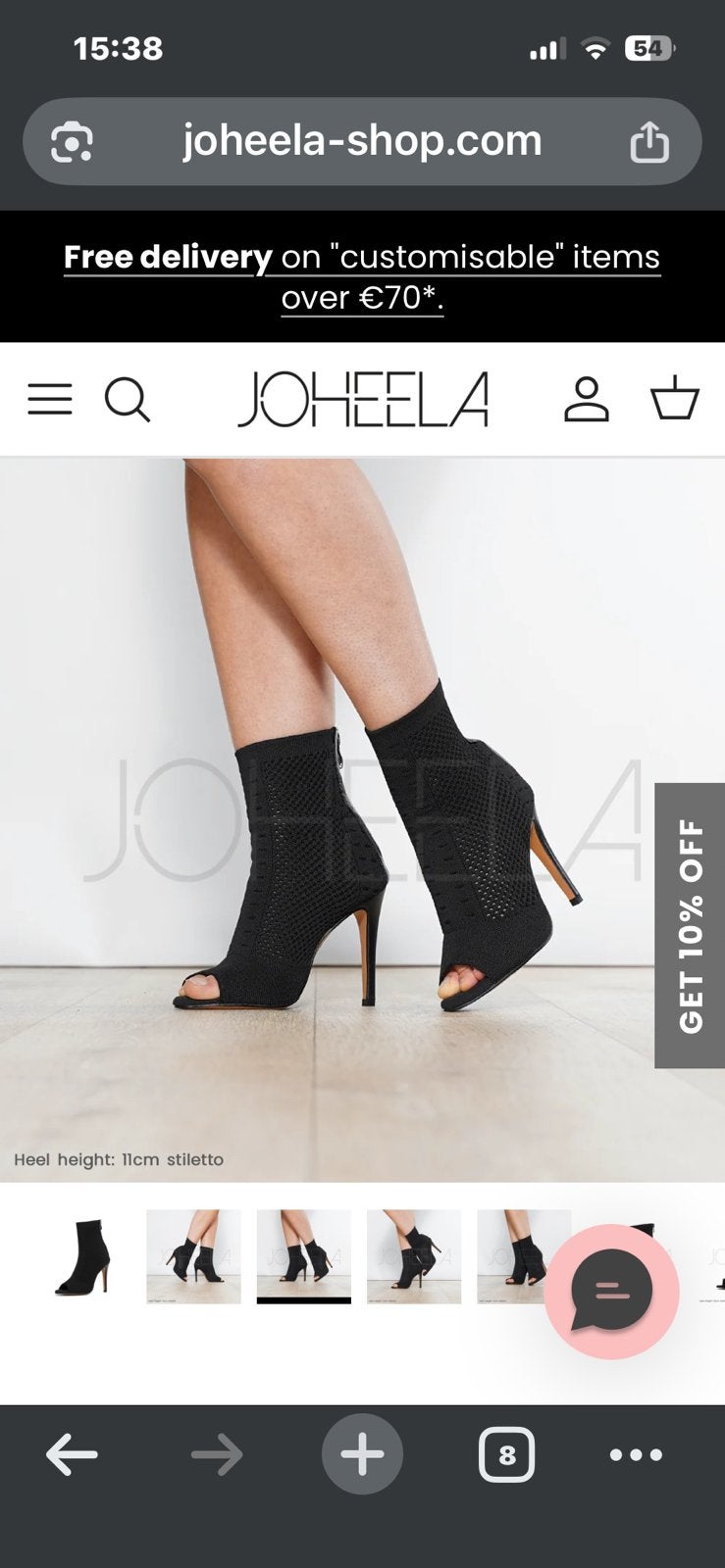 Joheela suede dance heels 39 + knee pads, Ophalen of Verzenden, Zo goed als nieuw, Zwart, Panty