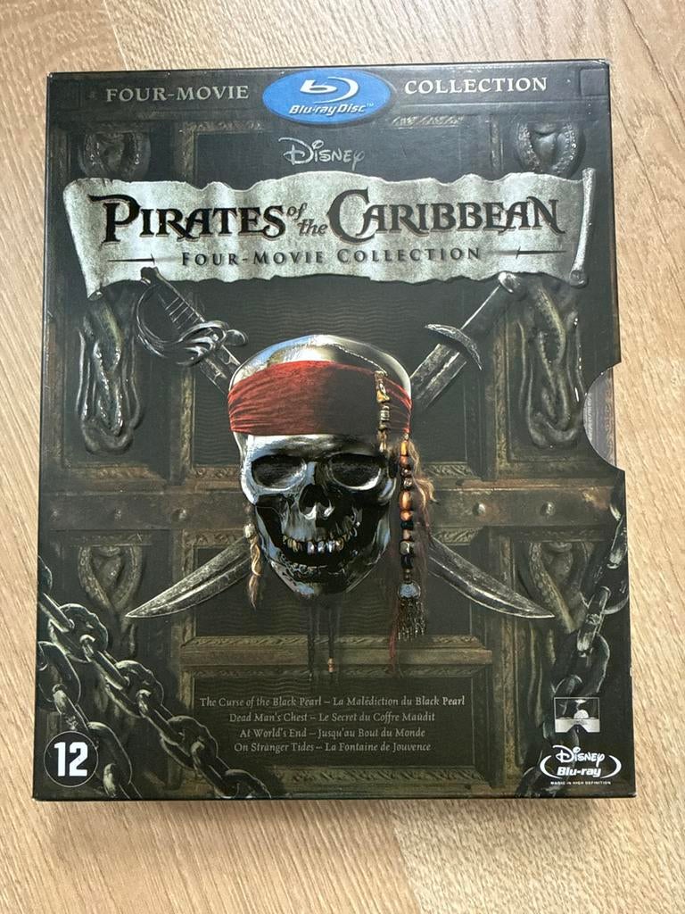 Pirates of the Caribbean: Four-Movie Collection Blu-ray, Ophalen of Verzenden, Zo goed als nieuw, Avontuur, Boxset