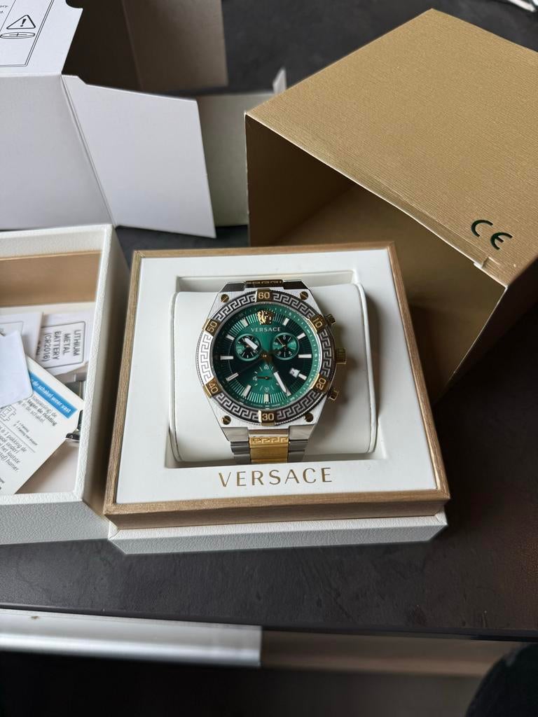 Versace horloge, Ophalen of Verzenden, Zo goed als nieuw, Staal, Overige merken