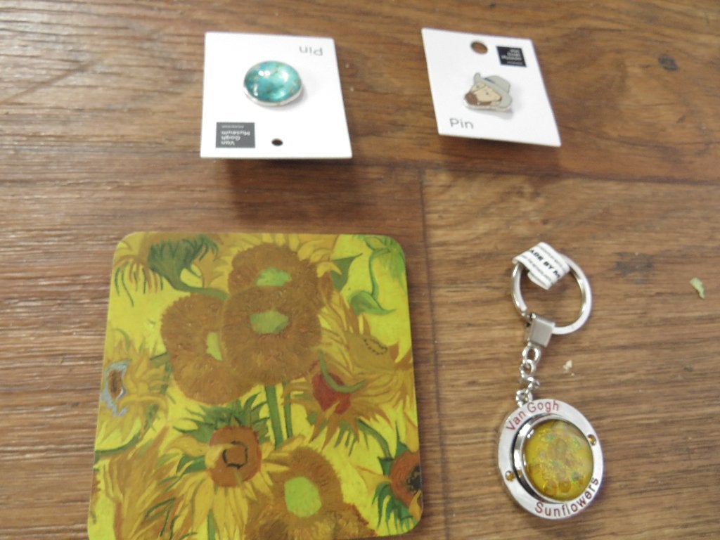 van gogh broche pin pen onderzetter en draai  sleutelhanger, Ophalen of Verzenden, Nieuw