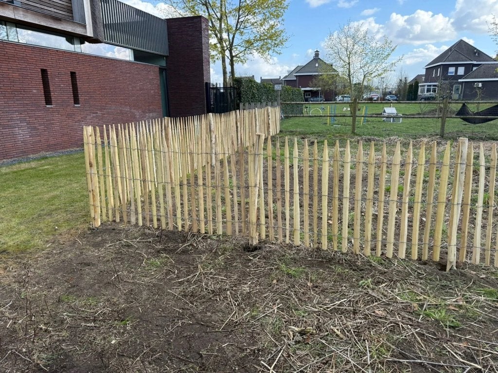 6x Robinia Schapenhek 100cm CNC- latafstand 3-5cm 5Meter, Met poort, Nieuw, Ophalen of Verzenden, Tuinhek