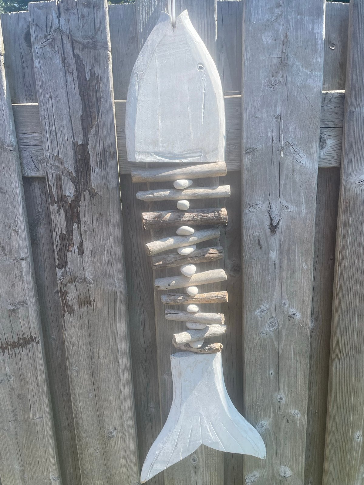 Decoratieve houten vis, Huis en Inrichting, Woonaccessoires | Overige, Ophalen, Hout, Gebruikt, Landelijk