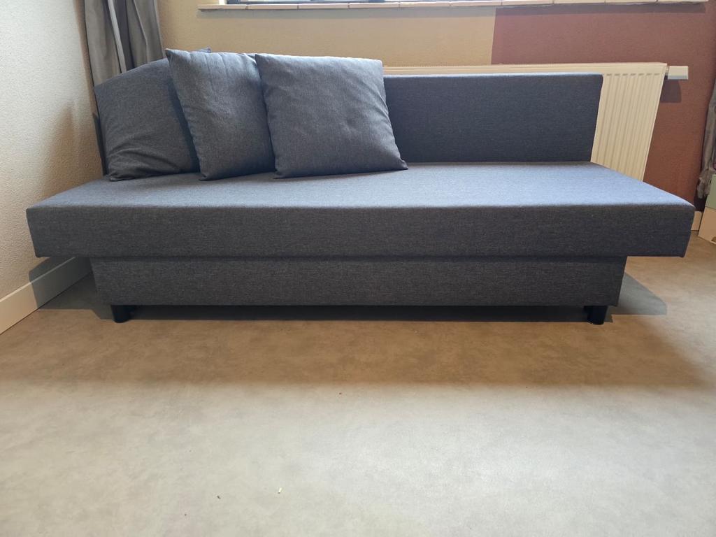 ÄLVDALEN 3-zits slaapbank IKEA Grijs, Huis en Inrichting, Slaapkamer | Slaapbanken, Ophalen, Tweepersoons, Zo goed als nieuw, Overige maten