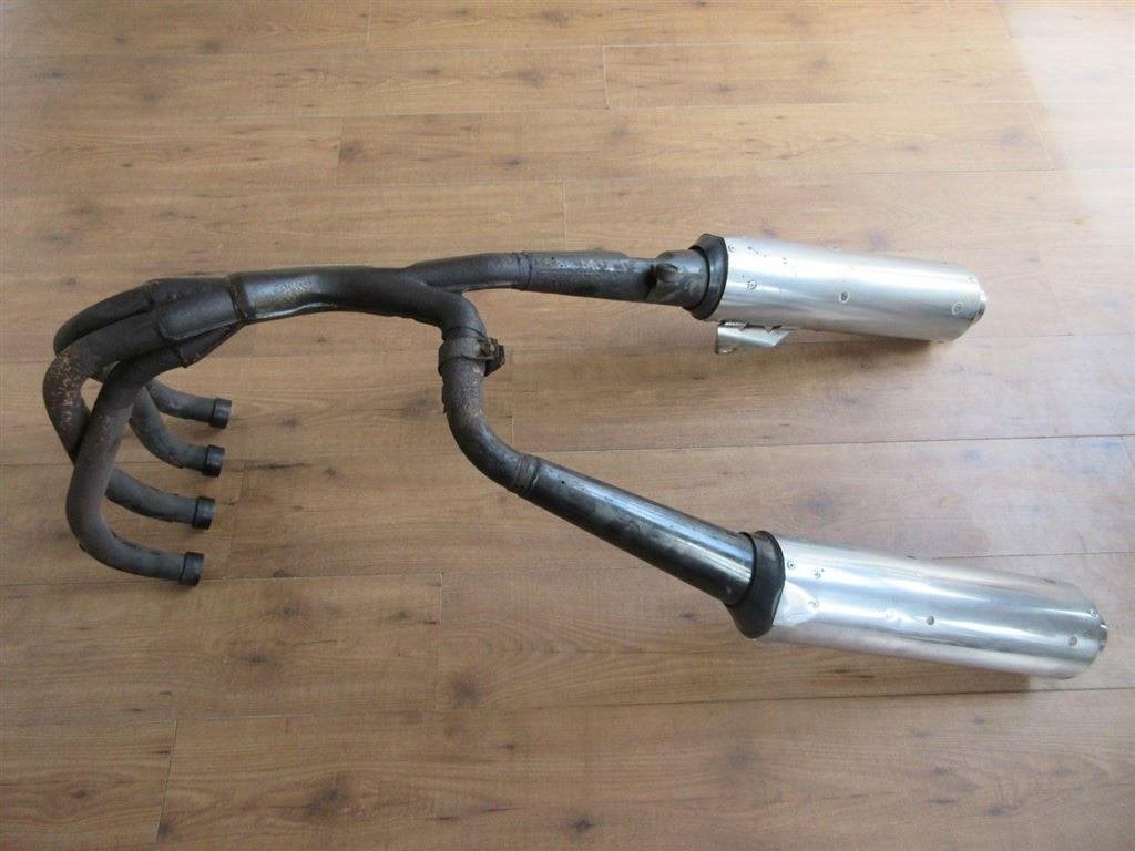Kawasaki ZZR1100 uitlaat compleet ZZR 1100 uitlaten ZZR1100D, Motoren, Ophalen, Gebruikt