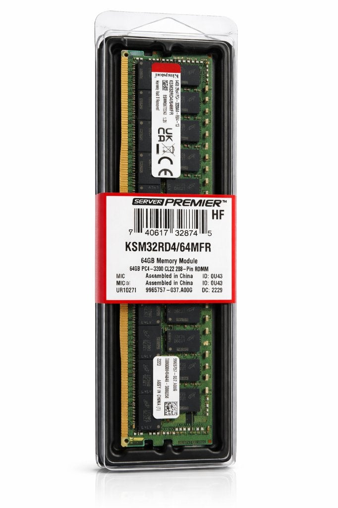 Kingston 64GB DDR4-3200 ECC Server RAM (KSM32RD4/64MFR), Server, DDR4, Nieuw, Ophalen of Verzenden