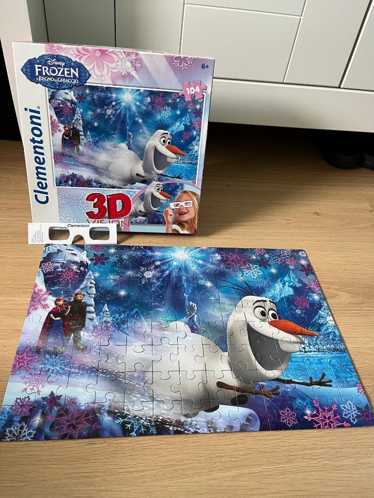 Frozen puzzel (104 stukjes) NIEUW, Ophalen of Verzenden, Meer dan 50 stukjes, Nieuw, 6 jaar of ouder