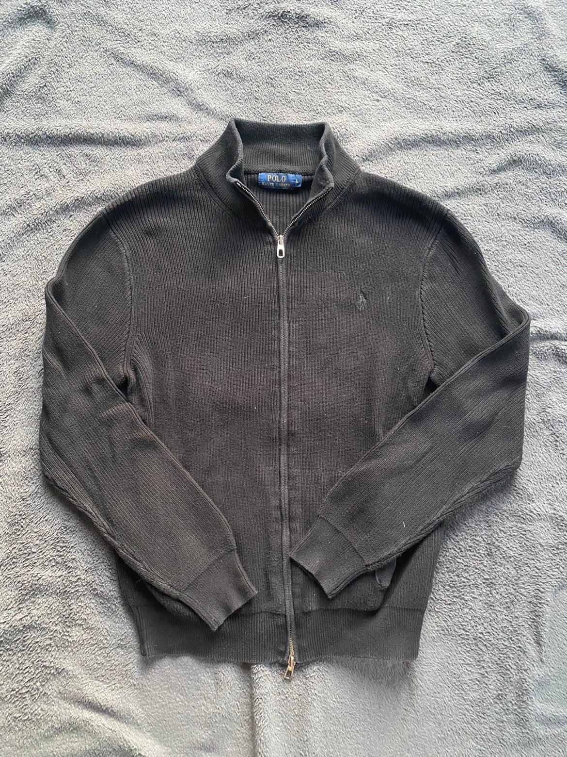 Ralph Lauren Quarter Zip, Ophalen of Verzenden, Zo goed als nieuw, Maat 52/54 (L), Zwart