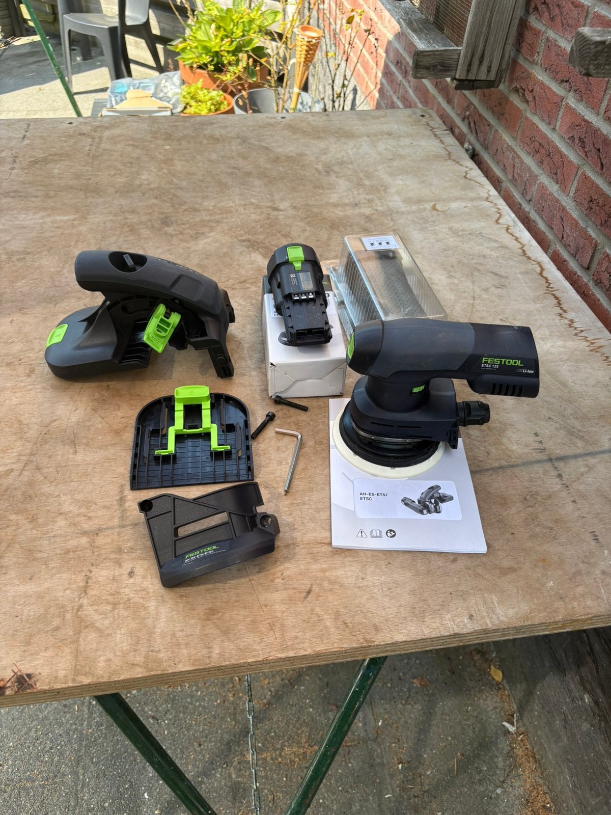 Festool es etsc kantenschuurmachine, Ophalen of Verzenden, Zo goed als nieuw, 1200 watt of meer, Overige typen