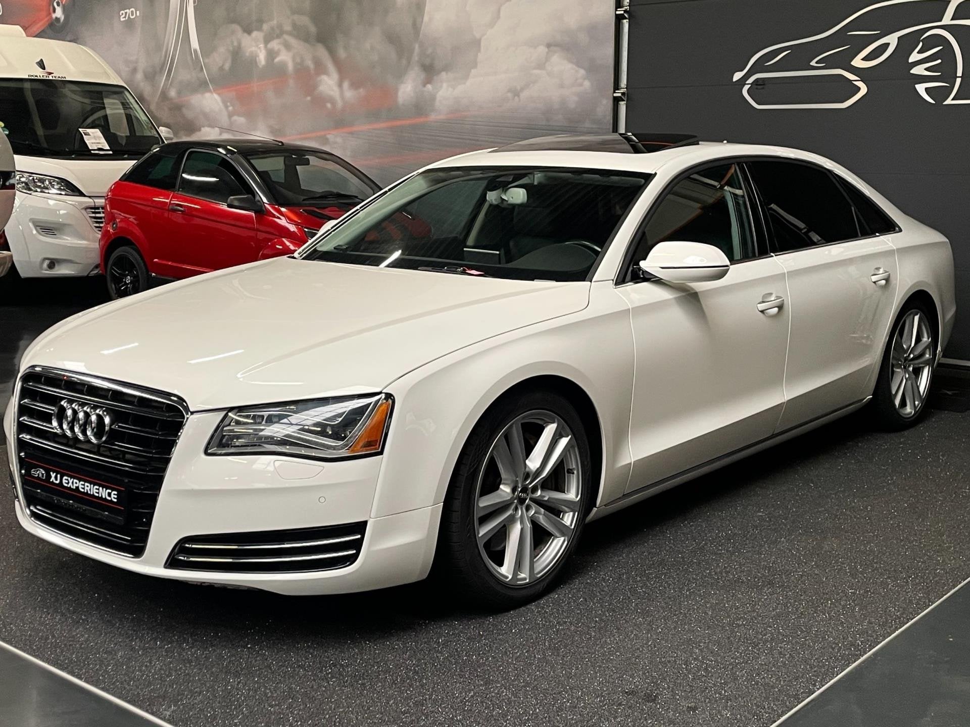 Audi A8 4.2 FSI quattro Lang Exclusive*Panoramadak*Massage*L, Auto's, Automaat, Gebruikt, Wit, Leder