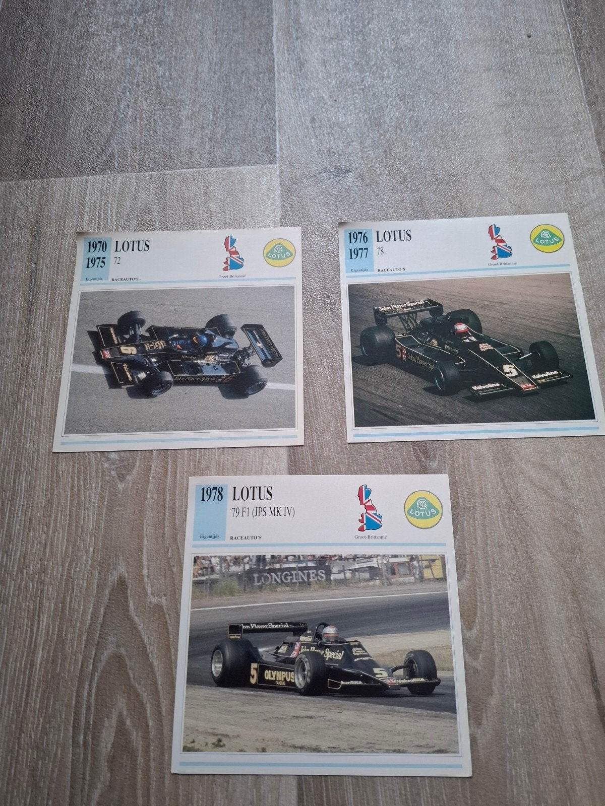 fotokaarten JPS Olympus Lotus F1 team, Ophalen of Verzenden, Gebruikt, Formule 1